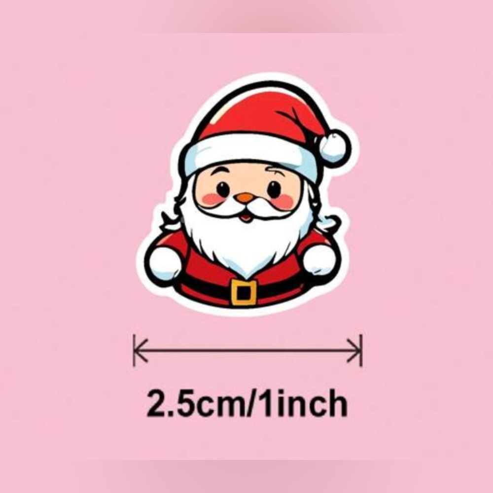 Holiday Assorted Christmas Stickers 1" - 1500 Count NIP - Picture 2 of 2